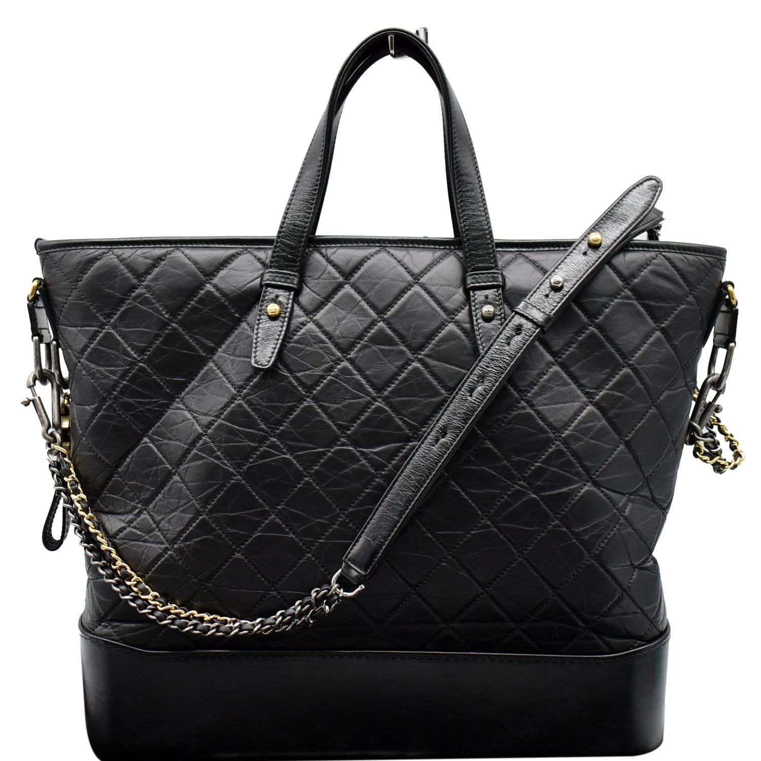 Chanel Black Quilted Leather Small Gabrielle Bag Chanel