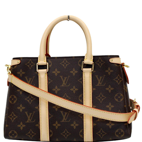 Louis Vuitton Soufflot Tote Monogram Canvas with Leather BB Brown