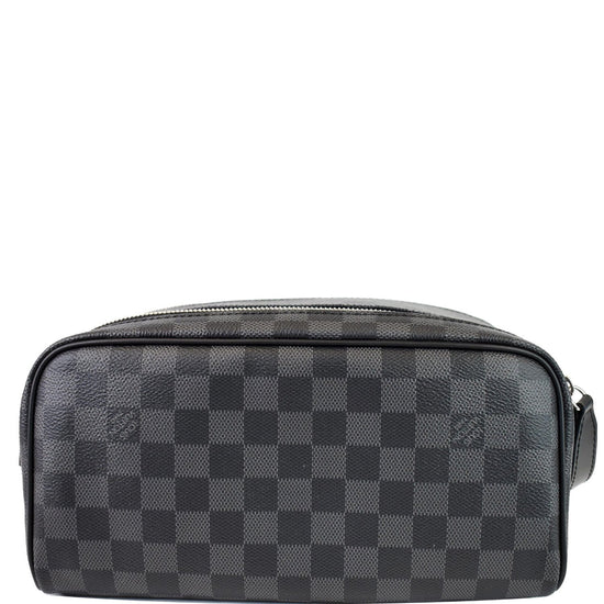 Louis Vuitton Dopp Kit Toilet Pouch Graphite Damier Graphite