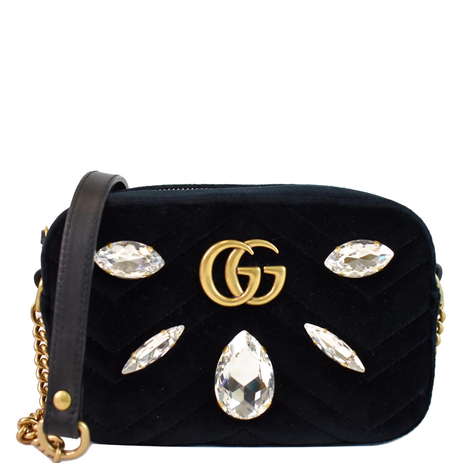 GG Crystal mini shoulder bag