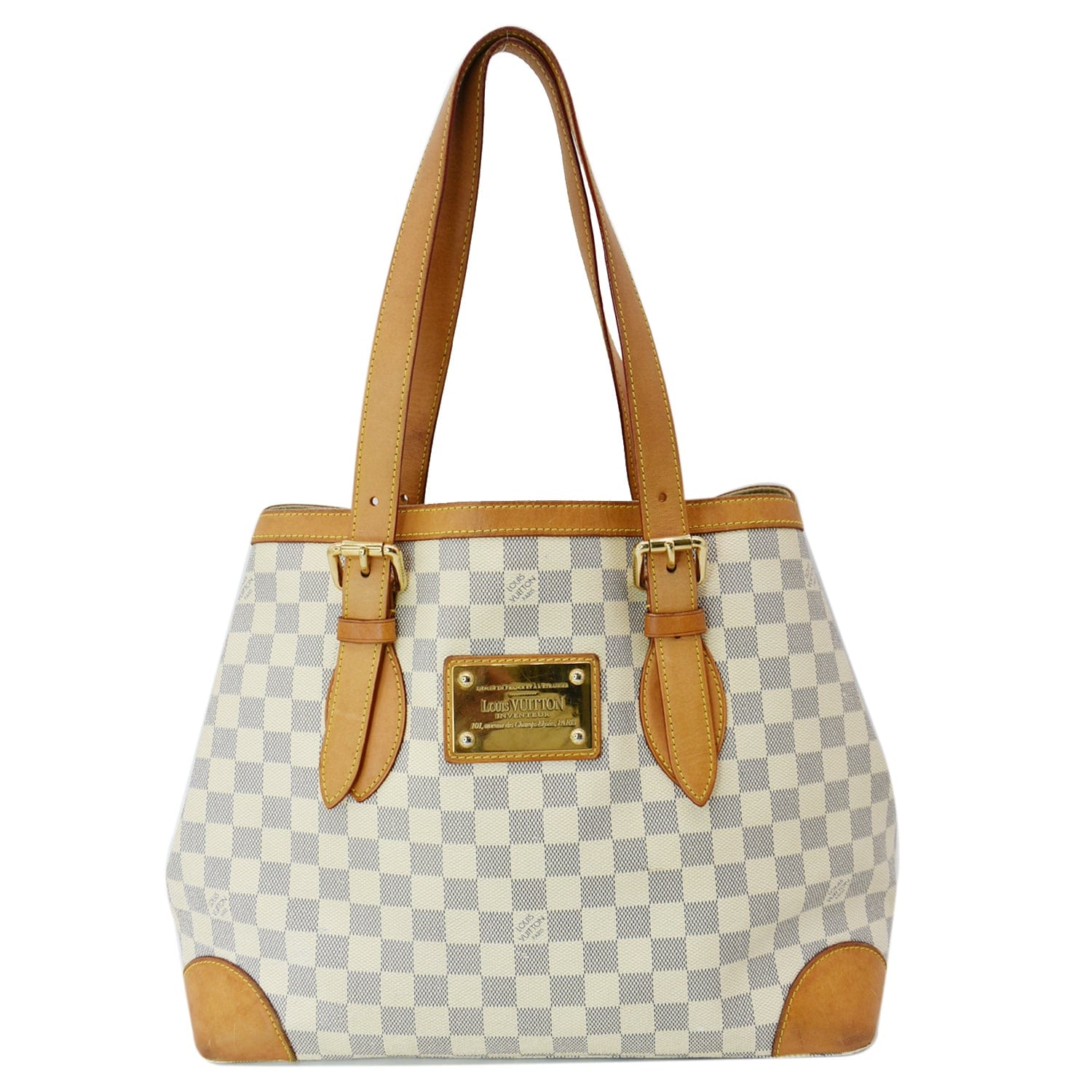 Louis Vuitton Hampstead Handbag Damier MM White 2204231