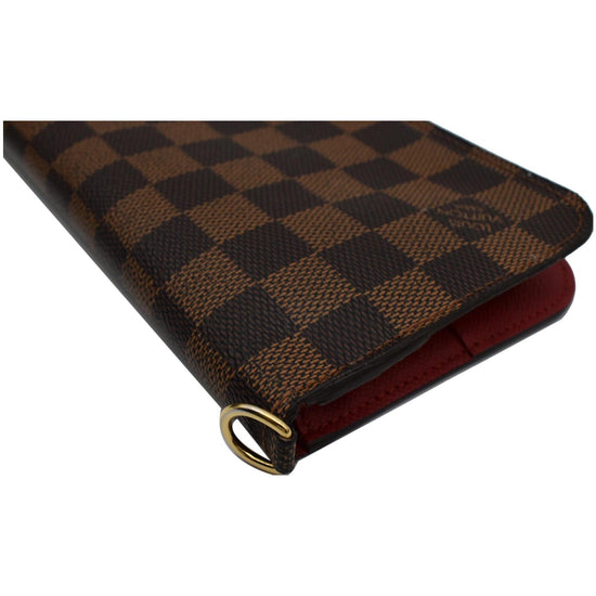 Pre-Owned Louis Vuitton Long Wallet Portefeuille Insolite Brown Red Damier  Ebene Trunk And Lock N63180 CA2173 LOUIS VUITTON Print (Good) 