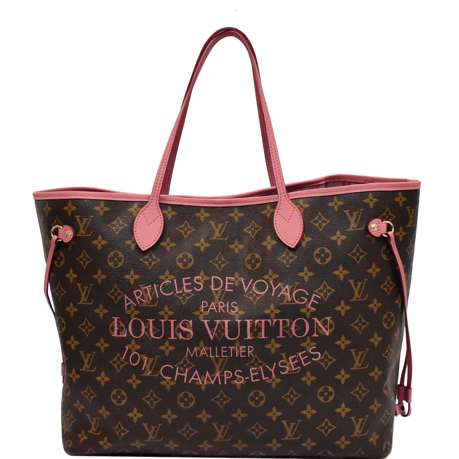 LOUIS VUITTON Neverfull GM Limited Edition Monogram Ikat Tote Bag Rose