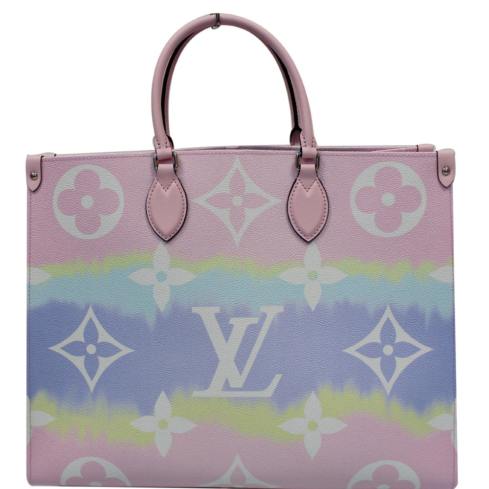 LOUIS VUITTON Escale Onthego GM Monogram Shoulder Bag Pastel