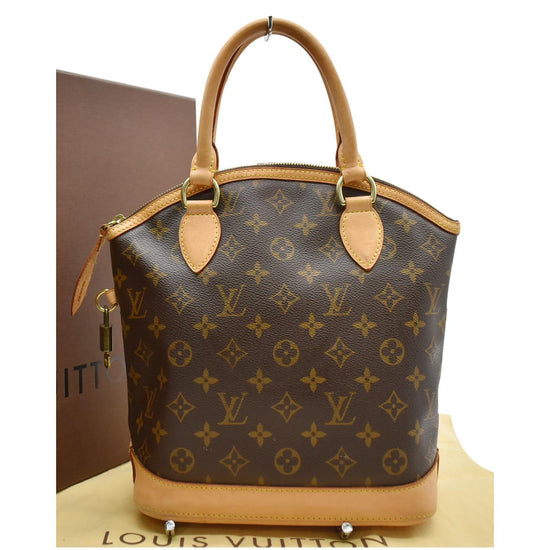 Brown Louis Vuitton Monogram Lockit Vertical Handbag, GottliebpaludanShops  Revival