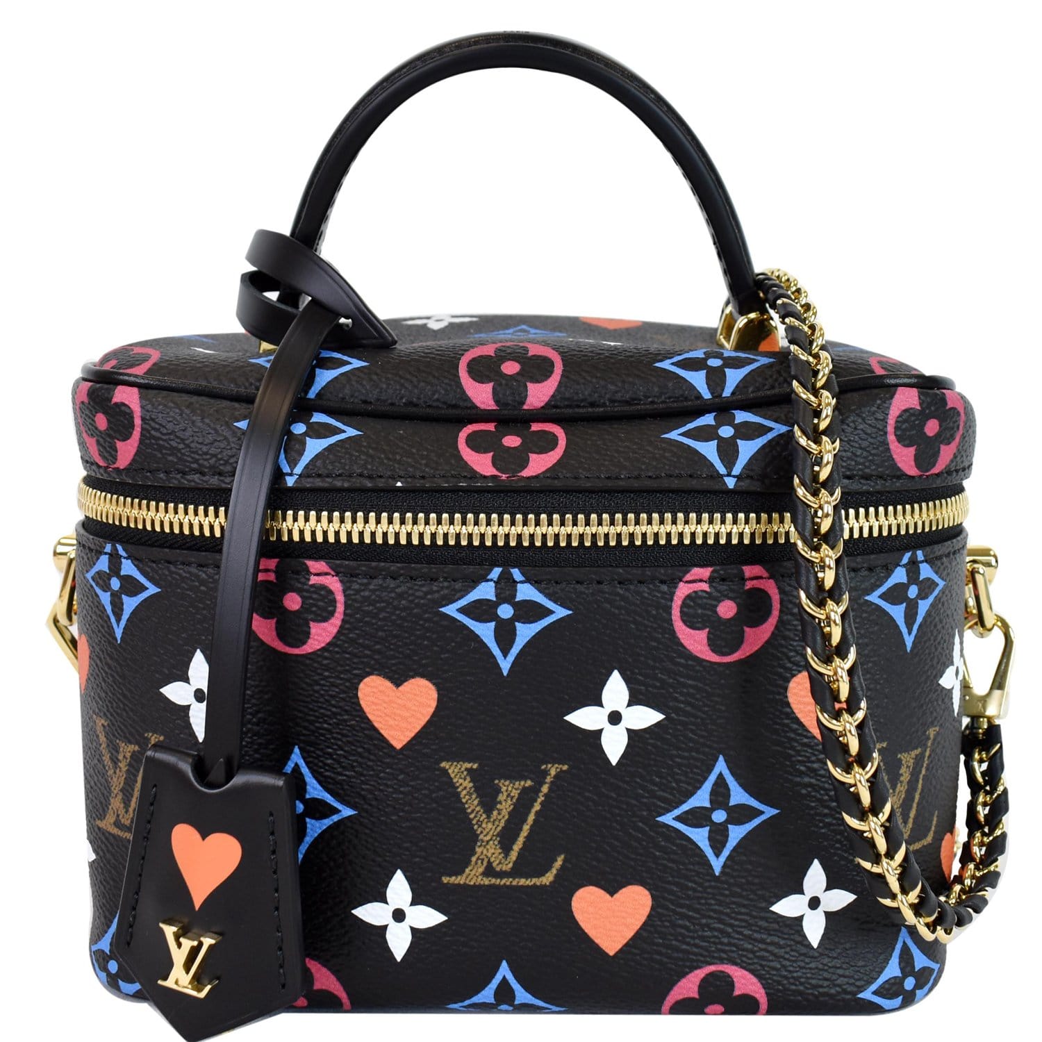 LOUIS VUITTON Game On Vanity PM Monogram Canvas Crossbody Bag Black