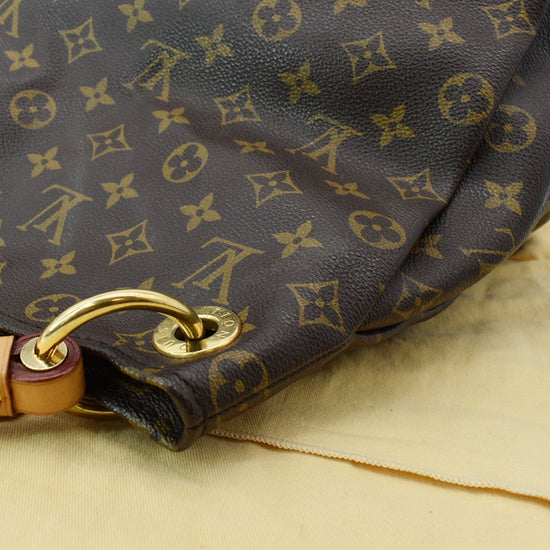 LOUIS VUITTON Artsy MM Monogram Canvas Hobo Bag Brown