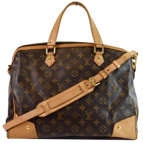 LOUIS VUITTON Retiro GM Monogram Canvas Shoulder Bag Brown