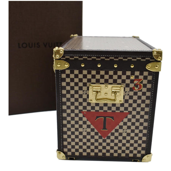 LOUIS VUITTON VIP gift Novelty MINI MALLE COURRIER 1888 Trunk ​Jewelry box  case