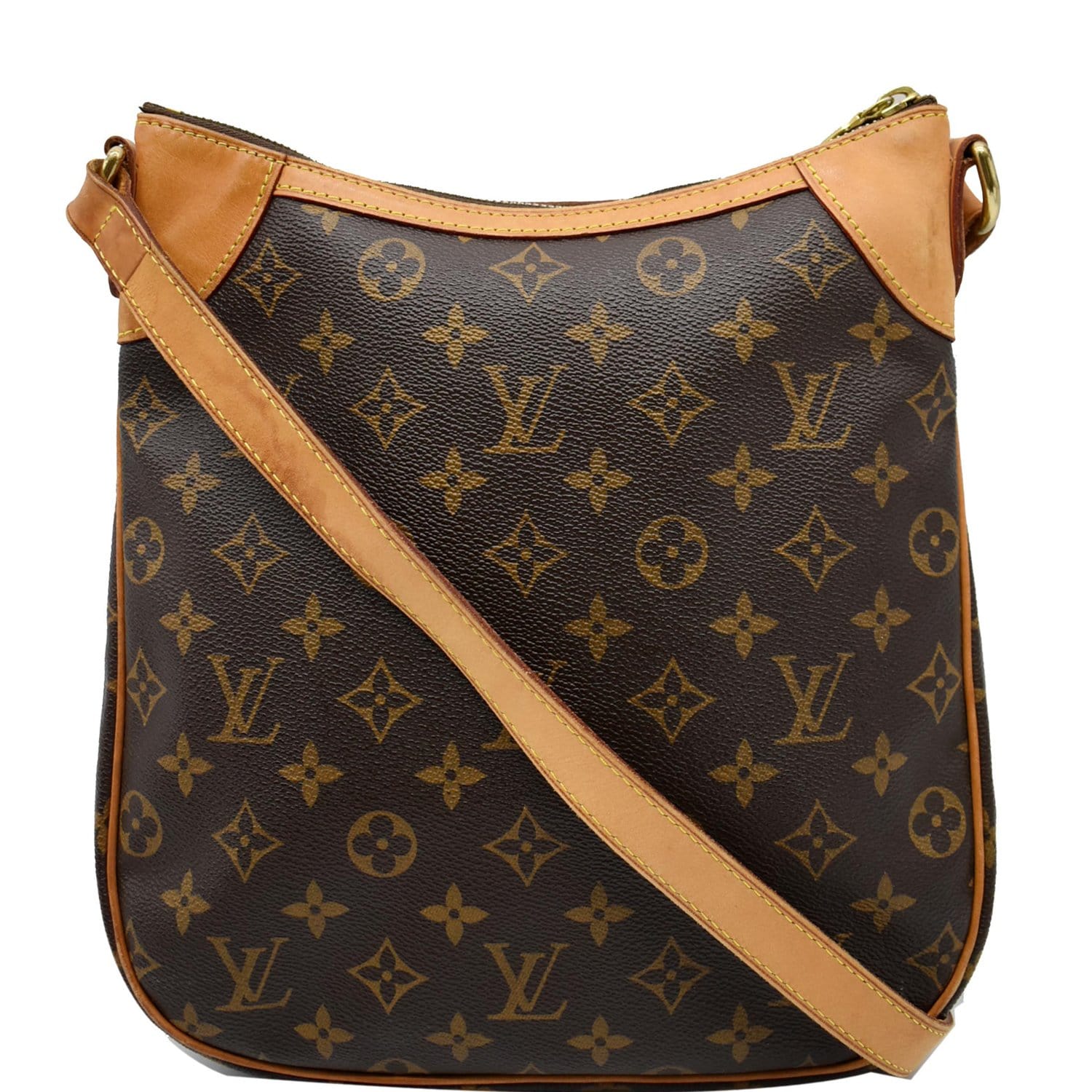 LOUIS VUITTON Odeon PM Monogram Canvas Crossbody Bag Brown