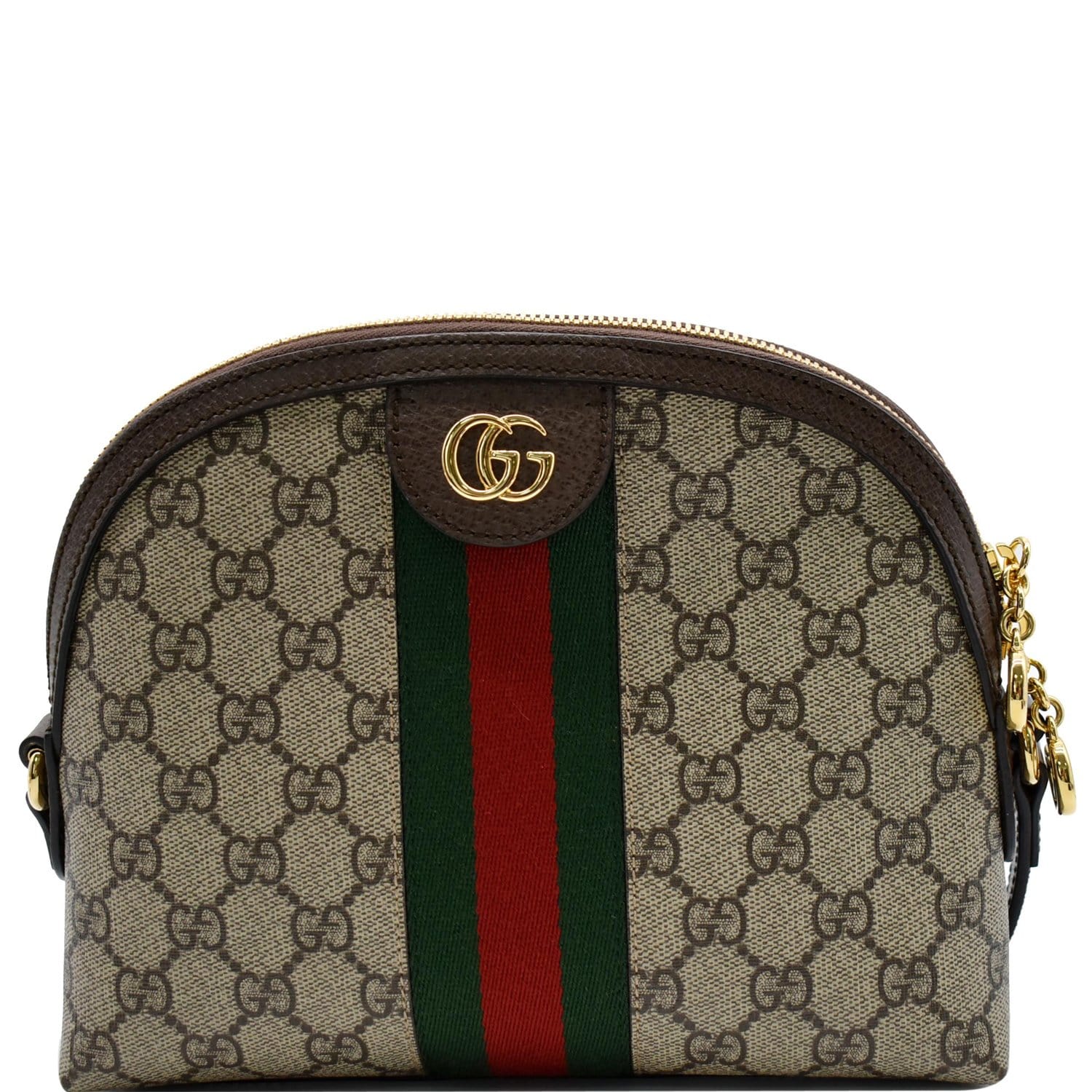 Gucci Beige/Blue GG Canvas and Leather Web Cosmetic Pouch Gucci