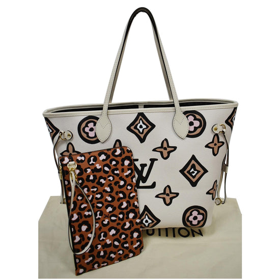 Louis Vuitton Cream Wild At Heart Giant Monogram Neverfull MM – Hepper Sales