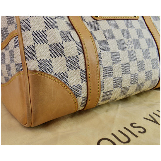 Louis Vuitton Neutrals, Pattern Print Damier Azur Berkeley Bag
