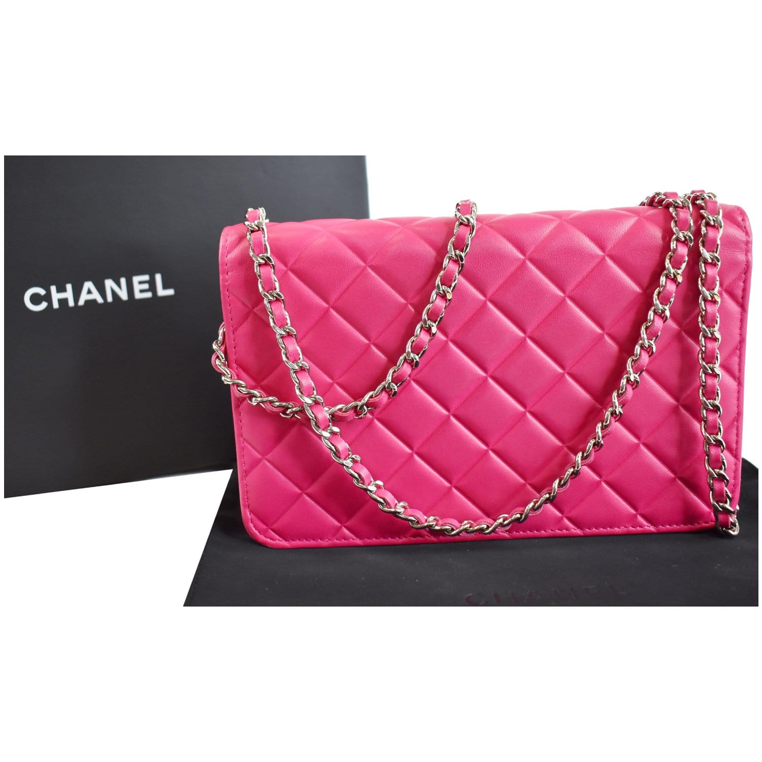 Chanel Diamond CC Wallet On Chain WOC Crossbody Bag