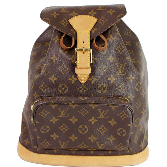 Louis+Vuitton+Montsouris+Backpack+GM+Brown+Canvas for sale online