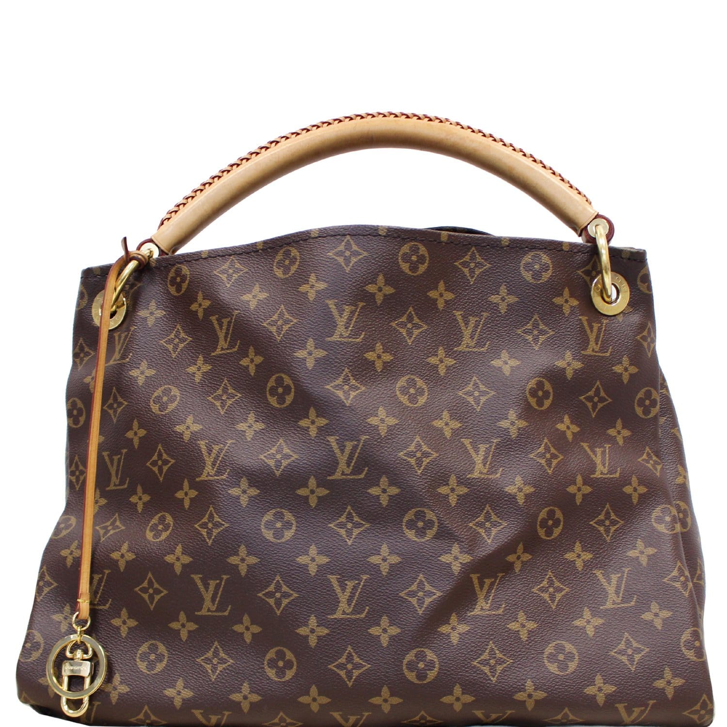 Louis Vuitton Artsy MM Monogram Canvas Leather Tote Shoulder Bag