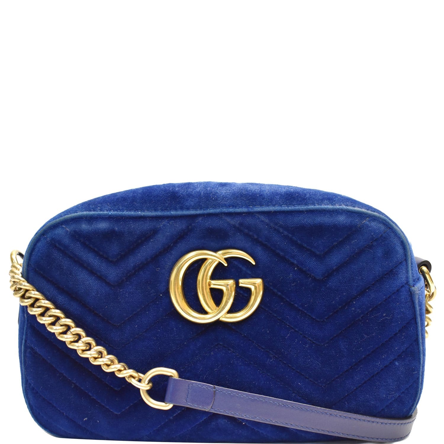 Gucci vintage blue monogram crossbody – My Girlfriend's Wardrobe LLC