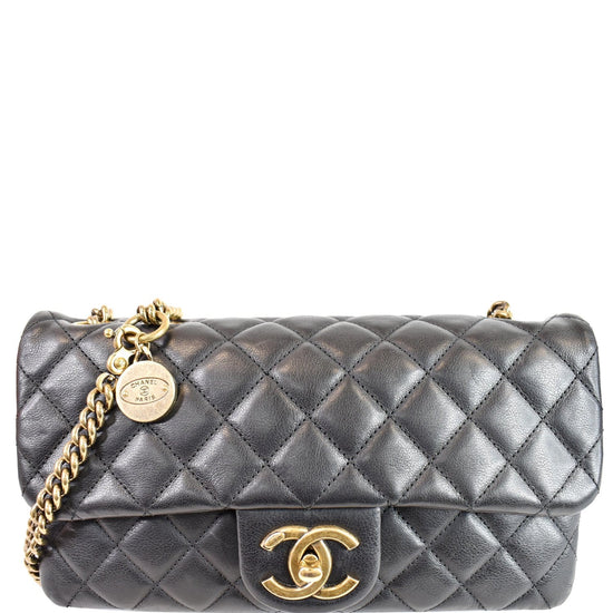 What Goes Around Comes Around Chanel Houndstooth Wool Square Flap