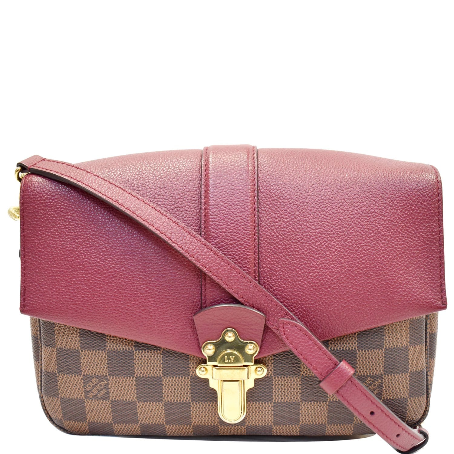 Louis Vuitton Clapton Damier Ebene Crossbody with Raisin - A World Of Goods  For You, LLC