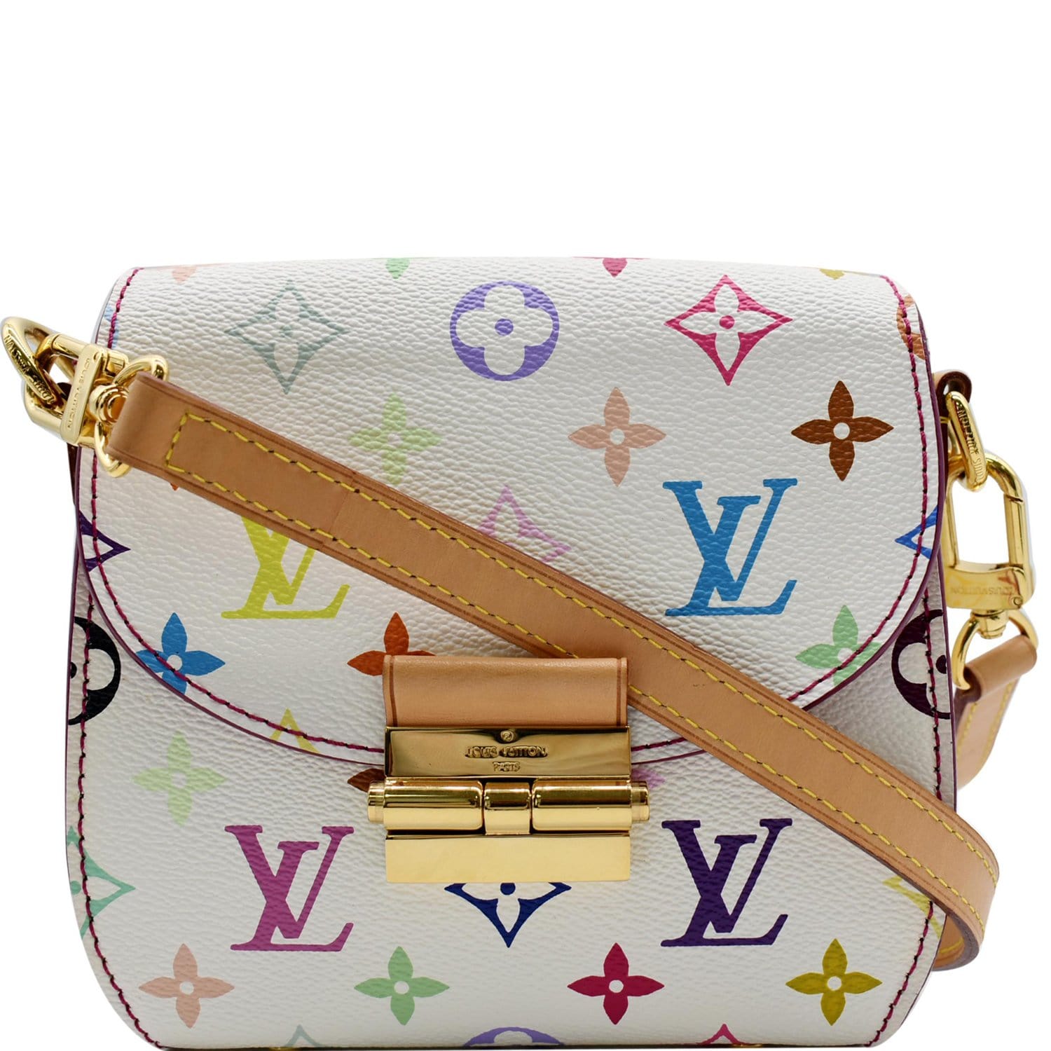 LOUIS VUITTON Louis Vuitton Monogram Multicolor Heartbreaker Shoulder Bag  M40660 White