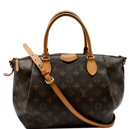 Turenne cloth handbag Louis Vuitton Brown in Cloth - 29523115