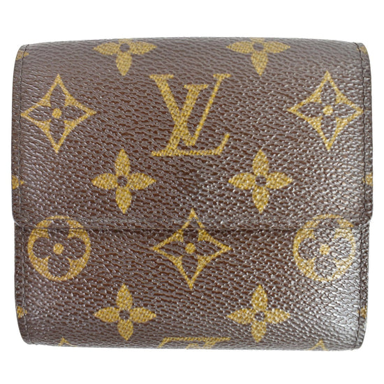 Louis Vuitton double reveal compact Anais wallet and LV mono round