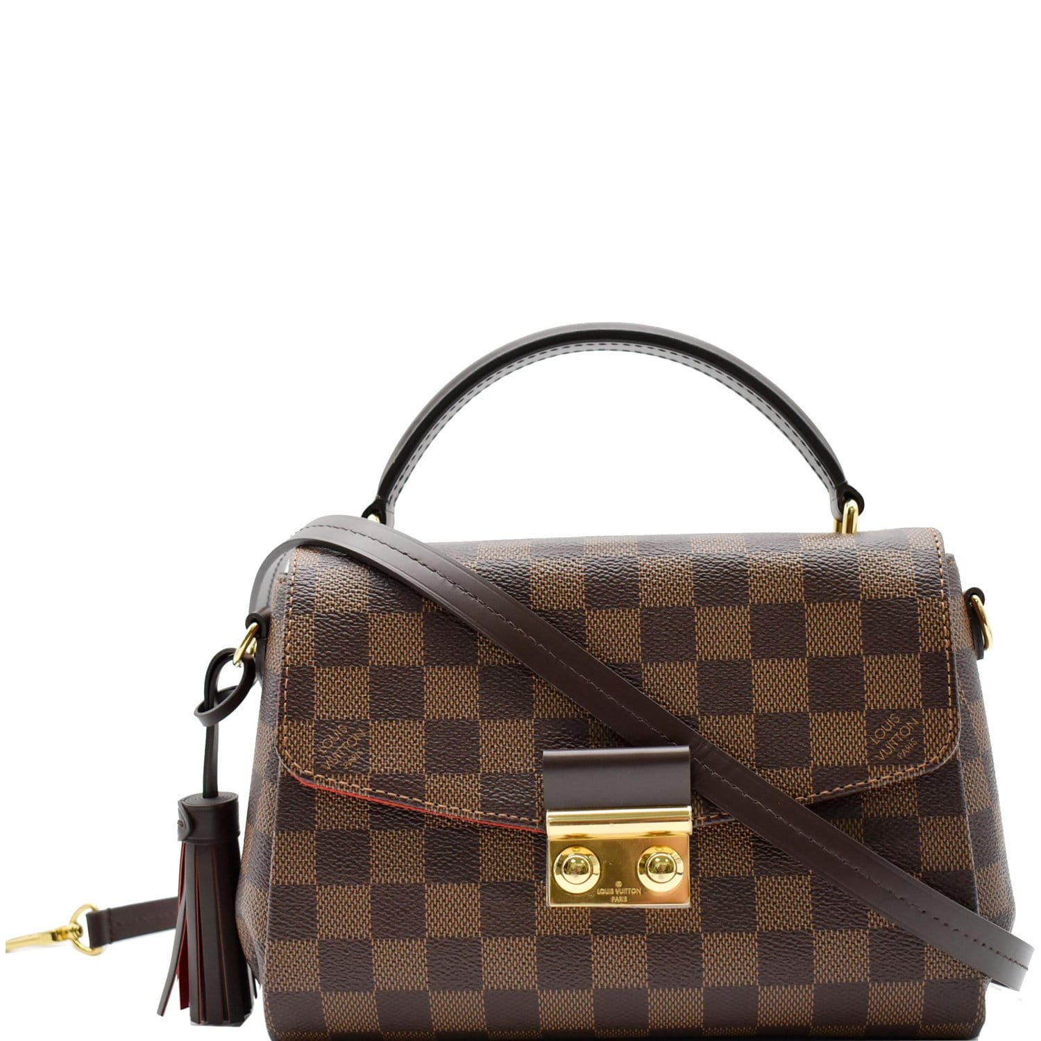 Louis Vuitton Braided Croisette Damier Brown Quartz Rose T. Damier Ebene