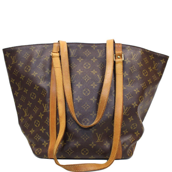 LOUIS VUITTON Handbag Sac Shopping Monogram Canvas Tote Bag W/Added Insert  A852