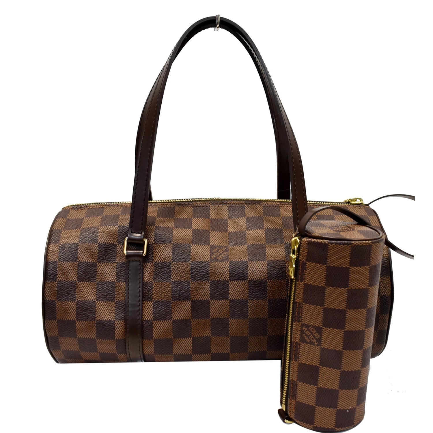 Louis Vuitton Papillon 26 Damier Ebene Shoulder Handbag