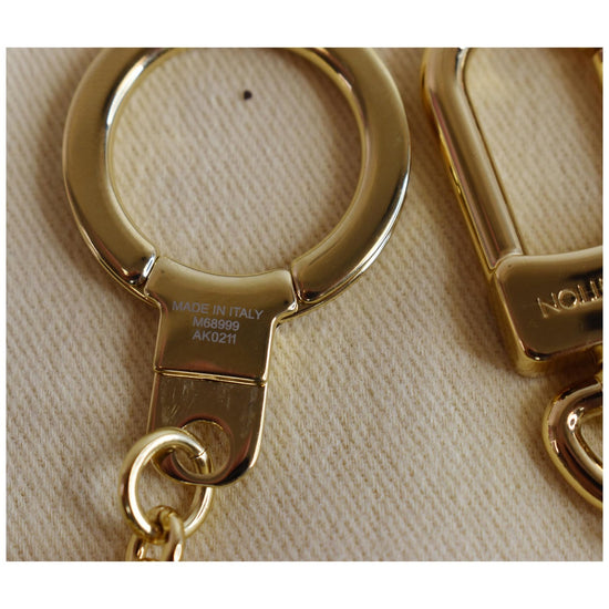 Louis Vuitton Gold & Multicolor Spring Street Chain Bag Charm QJA2UF17MB003