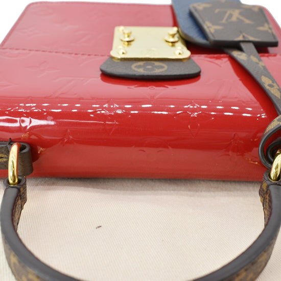 Louis Vuitton Scarlet Vernis Leather and Monogram Canvas