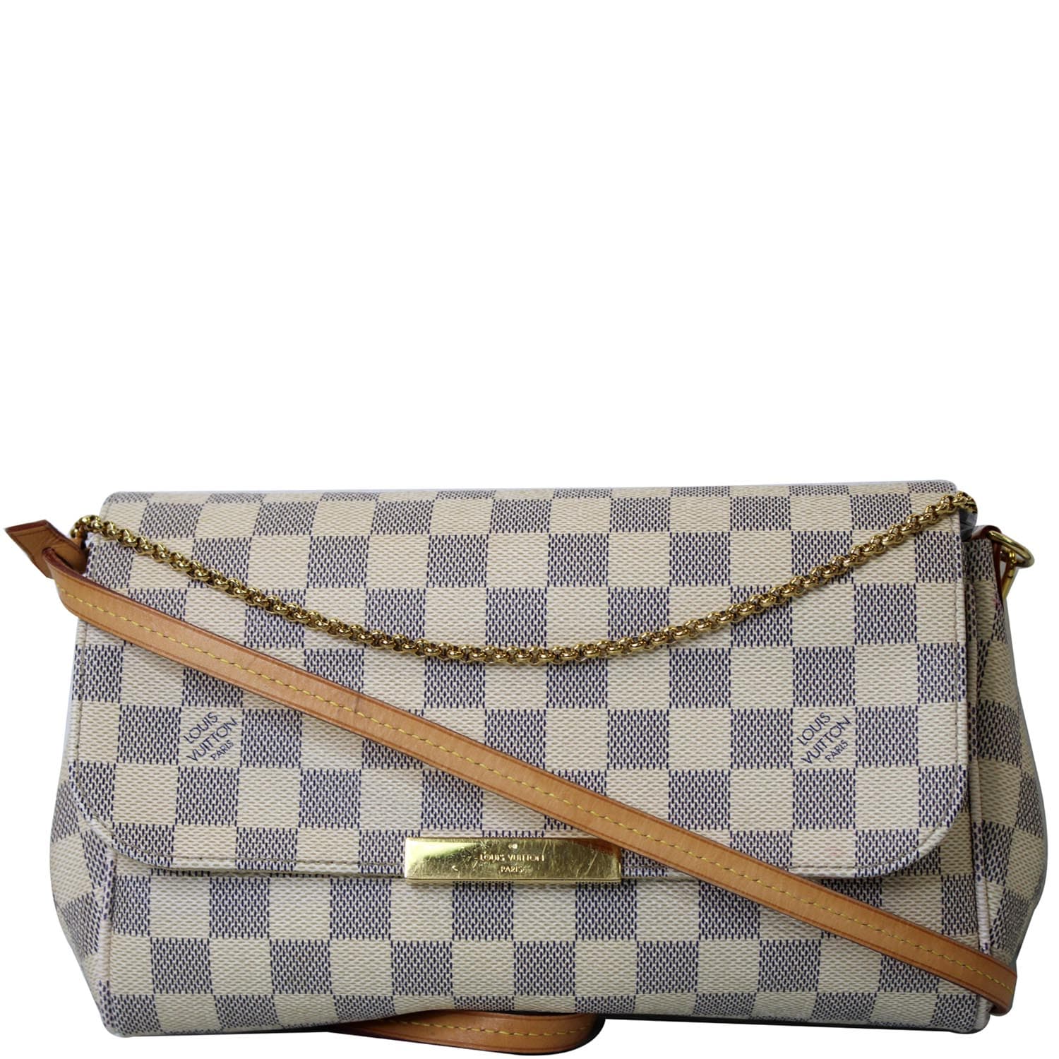 Louis Vuitton Damier Azur Monogram Canvas Favorite MM Crossbody Bag Louis  Vuitton