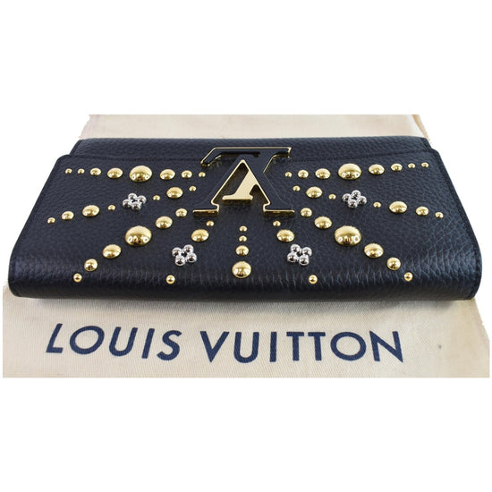 Louis Vuitton Blue Taurillon Capucines Wallet QJA087WDBB003