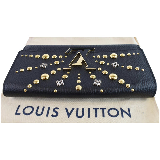 Louis Vuitton Capucines Wallet in Taurillion Noir & Grenade - SOLD