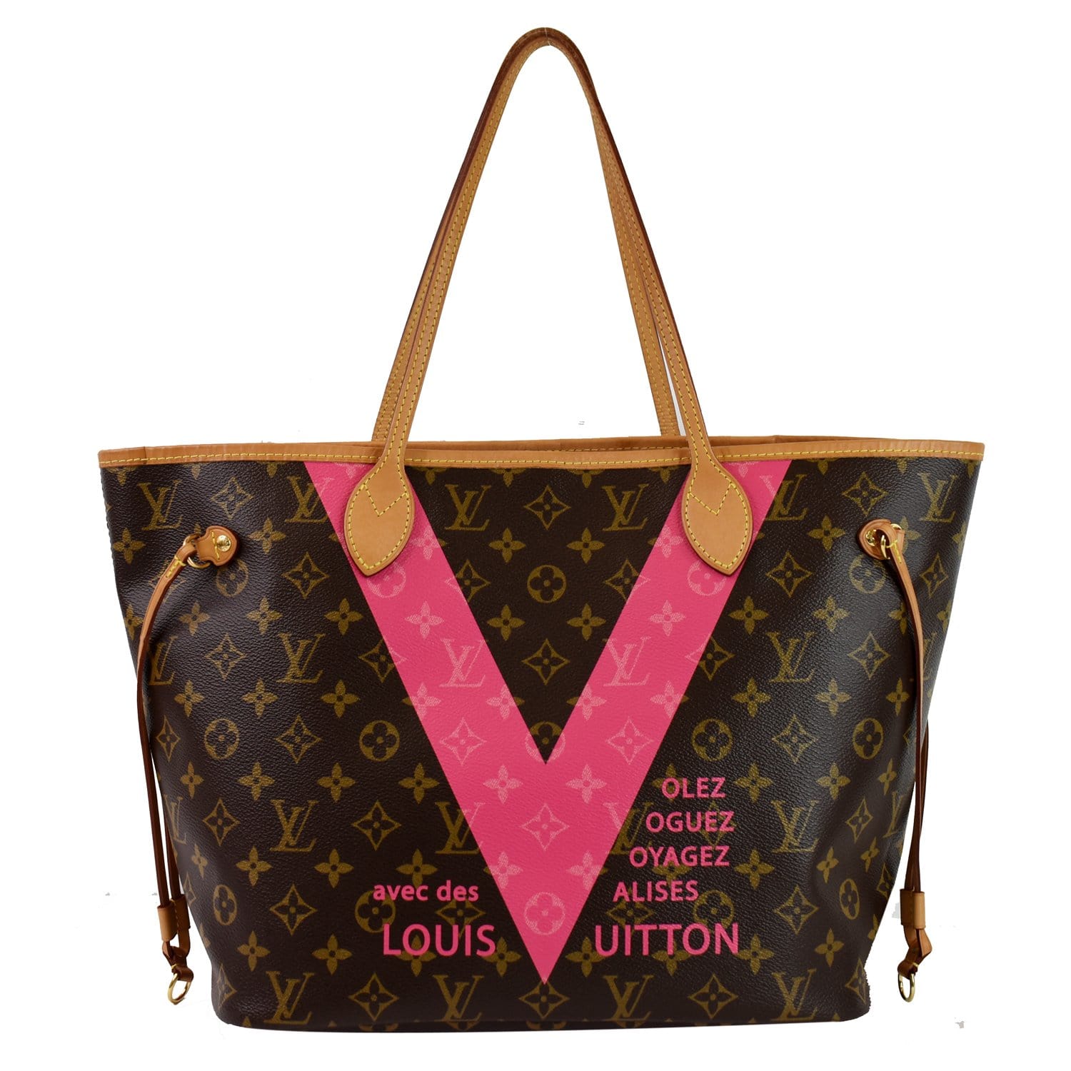 Authentic Louis Vuitton Hand Painted Neverfull MM