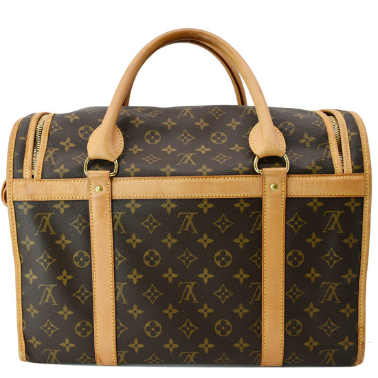 LOUIS VUITTON Sac Chien 40 Monogram Canvas Dog Carrier Bag Brown