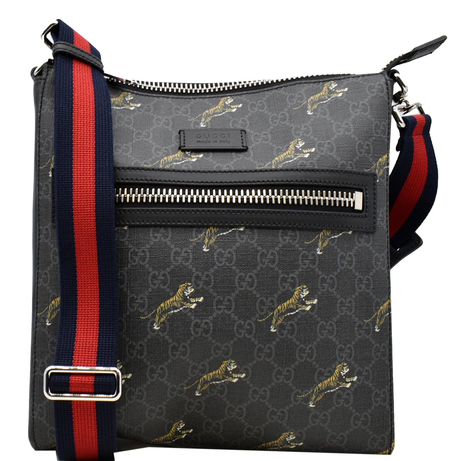 Gucci GG Supreme Bestiary Tiger Messenger Crossbody Bag