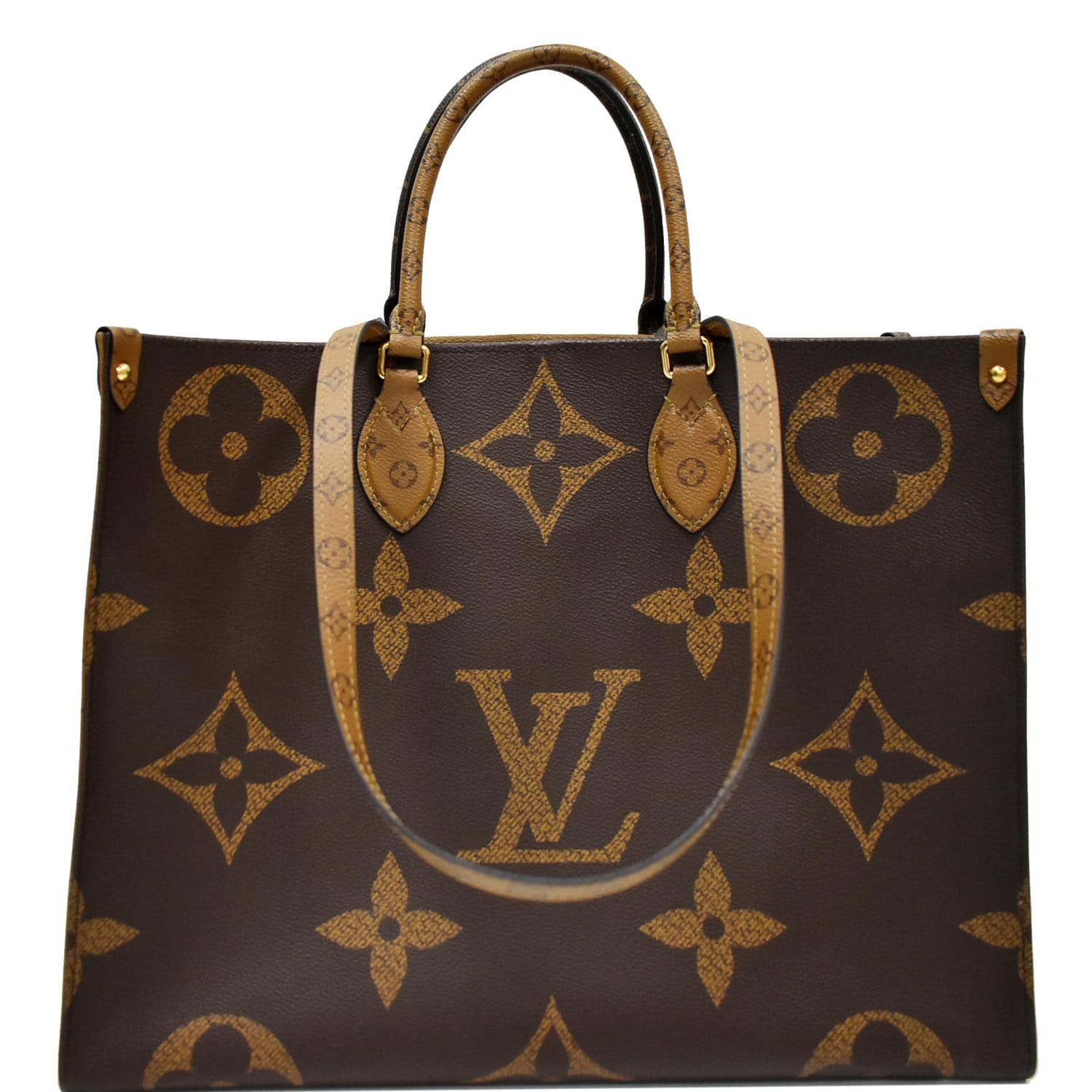 Printed Louis Vuitton LV Escale Onthego GM Brown