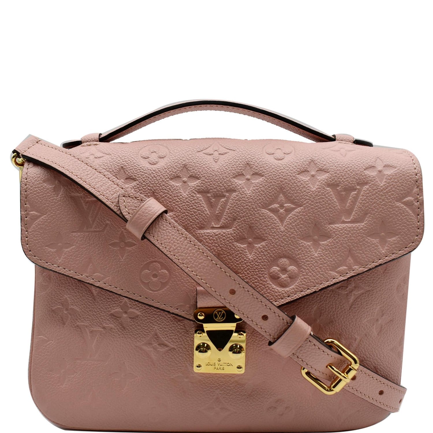 Louis Vuitton Pochette Metis Monogram Empreinte Leather Pink 1396901