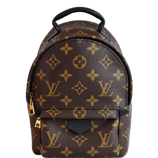 Louis+Vuitton+Palm+Springs+Backpack+Mini+Brown+Canvas+Monogram for sale  online