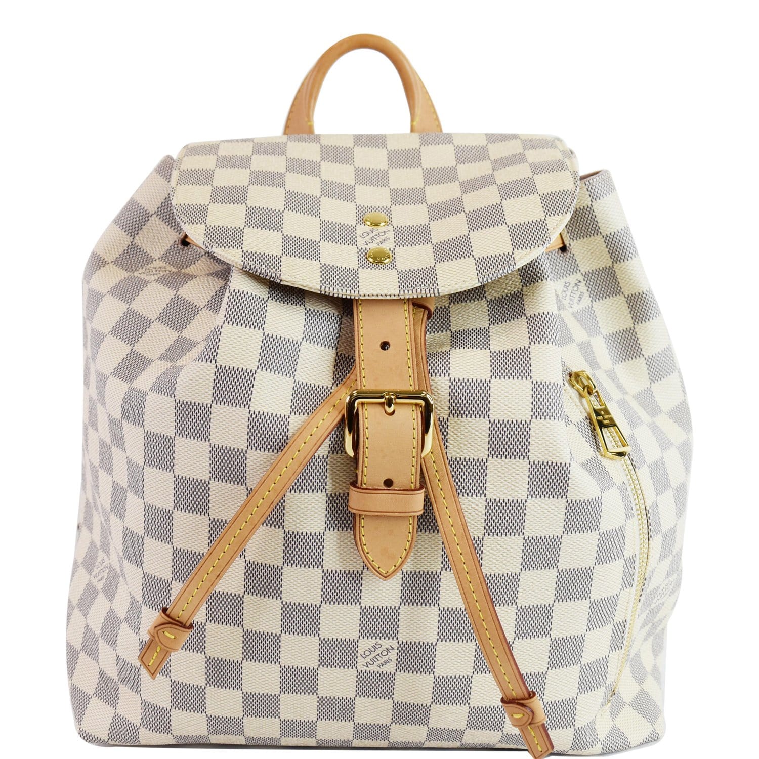 Sperone Backpack Damier Azur – Keeks Designer Handbags