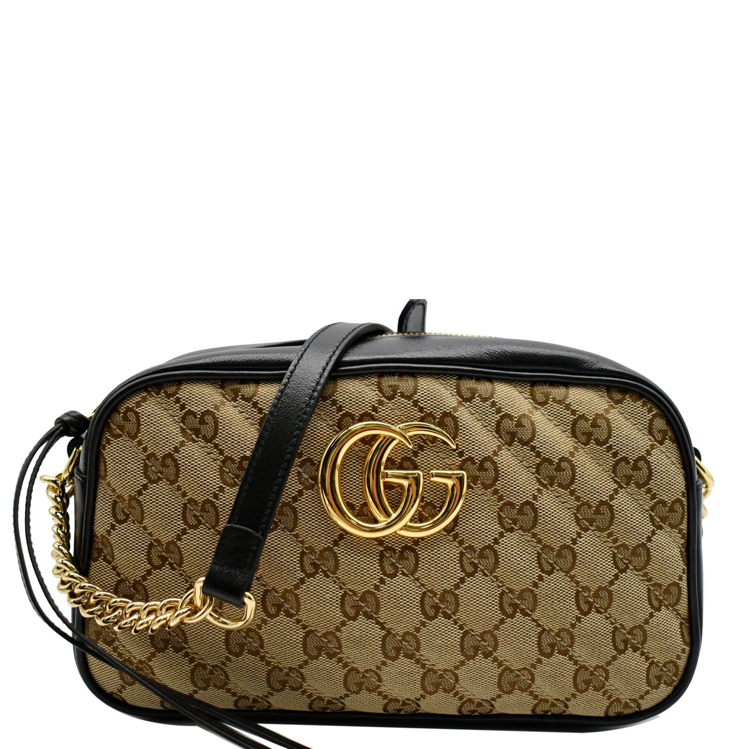 GG Marmont Small Shoulder Bag in Beige