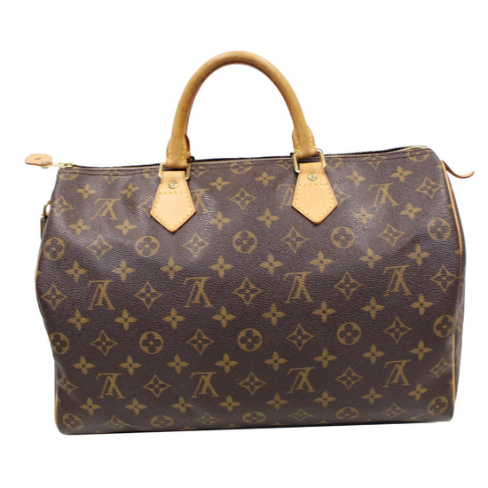 Louis Vuitton Speedy Handbag Monogram Canvas 35 Brown 233431451