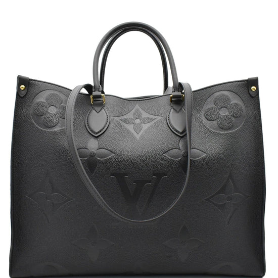 Louis Vuitton Onthego Monogram Giant GM Noir in Empreinte Leather