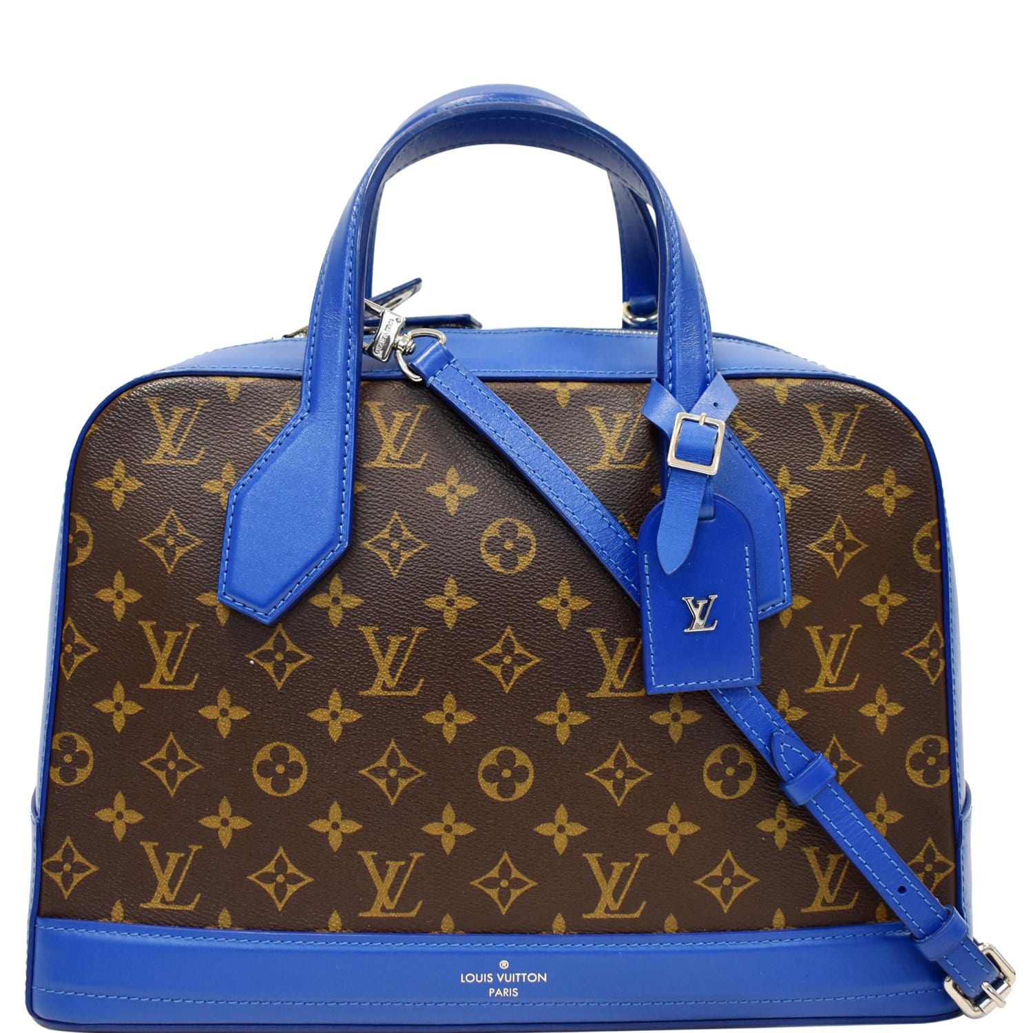 LOUIS VUITTON Tambourin Monogram LV Pop Canvas Blue Shoulder Bag M55544