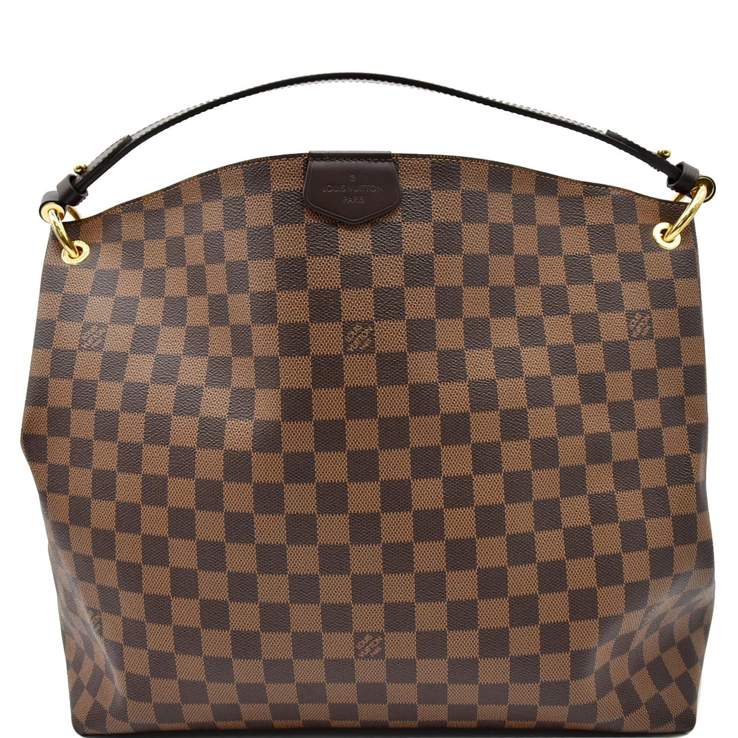 Louis Vuitton Tote Graceful Damier Ebene With Accessories PM Brown in  Canvas/Leather with Brass - US