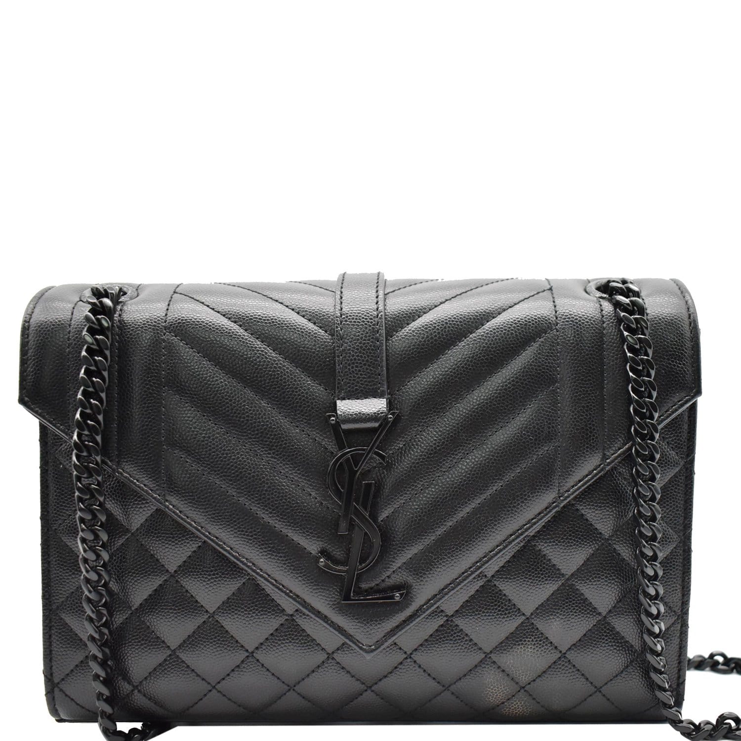 Saint Laurent Medium YSL Envelope Chain Shoulder Bag