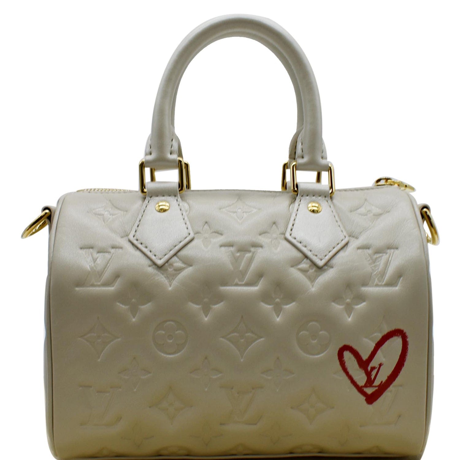 Louis Vuitton Speedy Bandoulière 20 Monogram Rose Shoulder Handbag