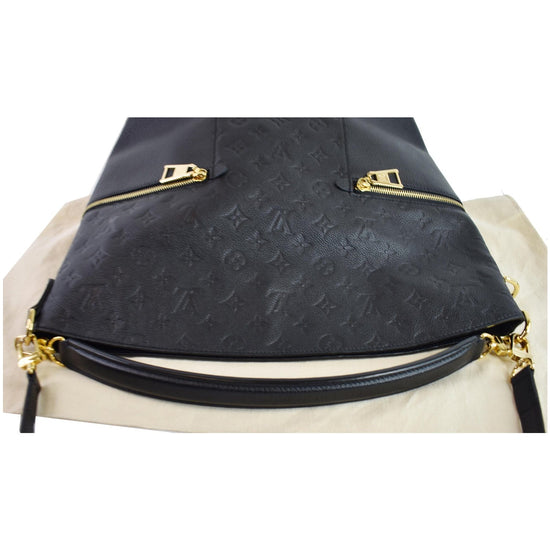 LOUIS VUITTON Melie Empreinte Leather Hobo Shoulder Bag Black