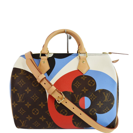 Louis Vuitton Speedy Bandouliere 30 Game On Monogram in Coated Canvas with  Gold-tone - US